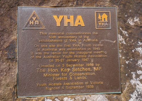 The memorial plaque